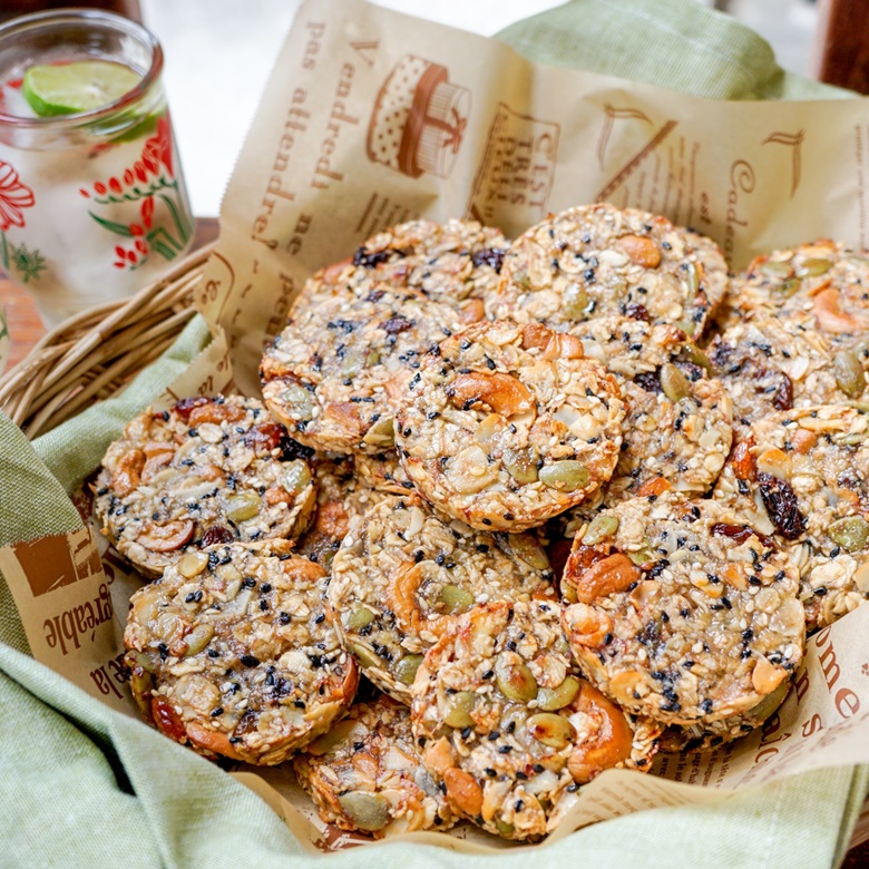 banana oat cookies 01