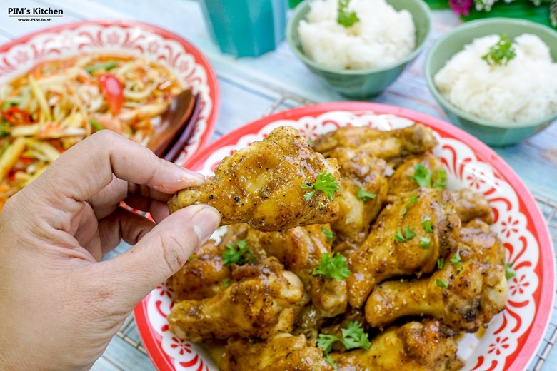 grilled chicken wings with curry powder 18