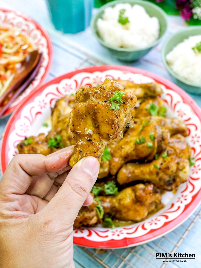 grilled chicken wings with curry powder 19