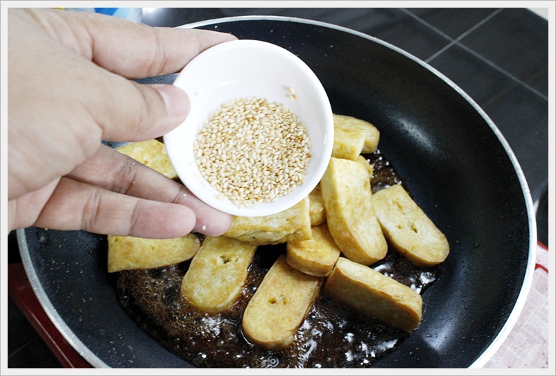 fried tofu with soy saouce 104